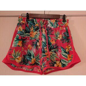 Hawaiian Print Swim Shorts - M